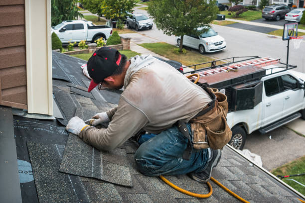 Professional Roofing technician working in Hebron, NH